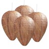 Wespennest Attrappe, 4 Stück ，Hornissennest Attrappe, Wespen Abwehr für Haus und Garten, 22 * 28 cm, Papier
