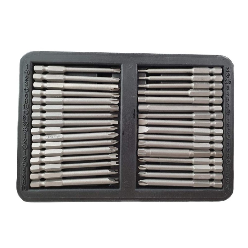 Bit Set Security Screws XXL Long Bit Box 50 Pieces
