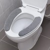 2Pairs Warm Toilet Seat Cover Mat Plush Thick Toilet Seat