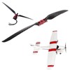 2 Blades RC Airplane Folding Propeller with Adapter Ring Carbon