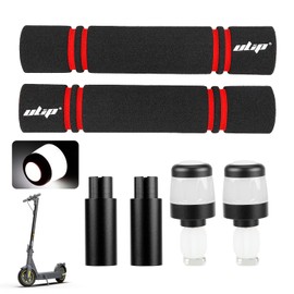 ulip Handlebar Grips Handlebar Extender with Turn Signals Handlebar Replacement Scooter Accessories for Segway Ninebot Max G30 G30LP G30E F30 F20 F25 F40 Electric Scooters (Black-White)