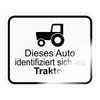 Spreadshirt This car identifies itself as a tractor protest sticker,