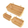 AceList Wall Hanging Basket, Boho Style Hand-Woven Hanging Storage Baskets