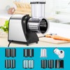 Electric Cheese Grater, 5-in-1 Vegetable Slicer & Salad Maker with