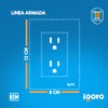 iGoto PA105/2-B Contacto Doble, Blanco, Zurich,,, pack of/paquete de 1
