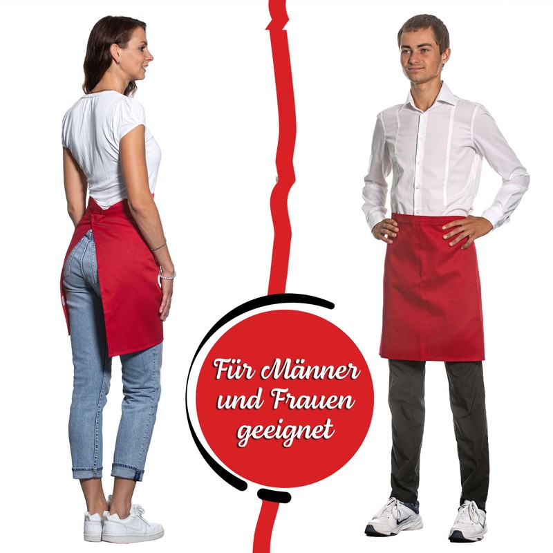ZOLLNER Bistro Apron - Robust and Durable Front Pin in
