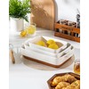 MALACASA Casserole Dishes for Oven, Ceramic Baking Dishes Set of