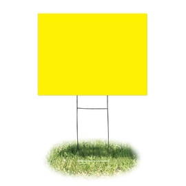 Headline Sign 5413 Yard Sign, Blank, Yellow, 18 Inches by 24 Inches