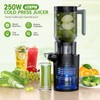 Juicer Machines with 5.4" Extra Large Feed Chute, Cold Press