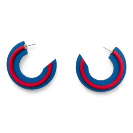 Unbranded Bold Hoop Earrings -  3D Printed - Geometric - Color Blocking