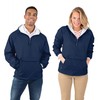 Charles River Apparel Classic Windbreaker Pullover Hooded Jacket, Navy, S