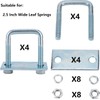 MYZHRE 4 Pack 2 inch Leaf Spring Clamp Kit, U-Bolts