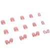 Domiya Nail Tip, 3D Nails, 24 Pieces, Very Short Popular,