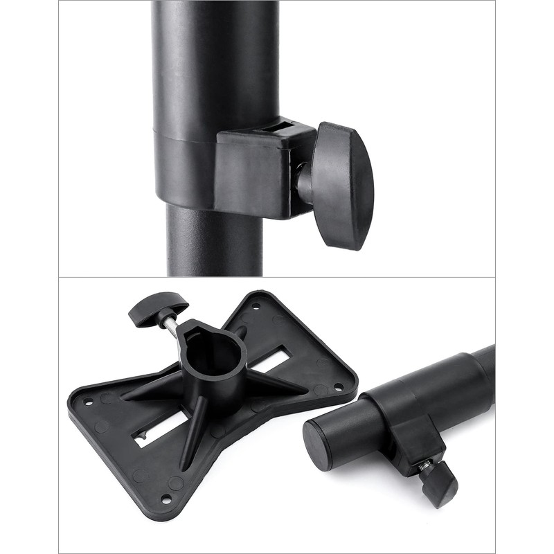 QWORK Undermount Sink Brackets Kit, 2 Pack Steel Undercounter Sink