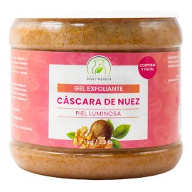 Gel Exfoliante Cáscara de Nuez 1 kg Facial y Corporal Pule y Suaviza