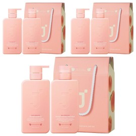 J.Sup Silk Keratin Protein Shampoo Peach Edition + Treatment Set, 3 Sets / 제이숲 실크 케라틴 단백질 샴푸 피치 에디션 + 트리트먼트 세트, 3세트