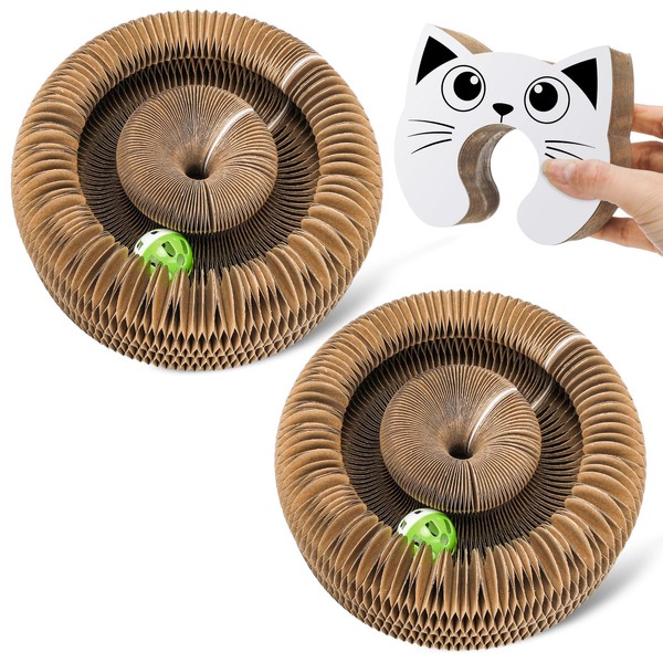 Dansydaisy 2 Pcs Cat Toy Cat Head Magic Organ Cat