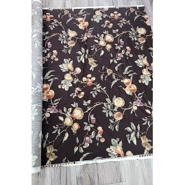 P/Kaufmann P Kaufmann Dark Brown Fruit Vine Cotton Fabric BTY x 56"W