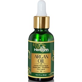 Herbishh Aceite de Argán para el Cabello – Tratamiento de Acondicionamiento Profundo | Ingredientes de Marruecos | Control del Frizz y Reparación de Daños | Suero Capilar Nutritivo, 30 ml