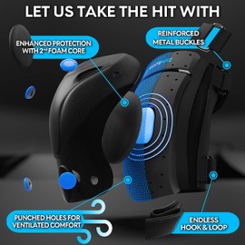 SKATEWIZ - Rodilleras para niños - Protectores de muñeca para patinaje sobre ruedas para niños, protección 1 - Talla S en azul - almohadillas para orejas de patinaje para niños