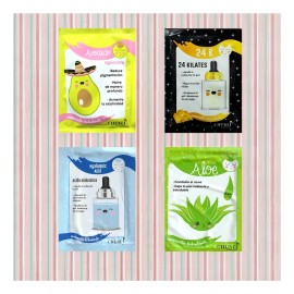🔥 Mascarilla facial hidratante de tela asiática 30 modelos tipo de piel té verde  Vitaminas y Minerales