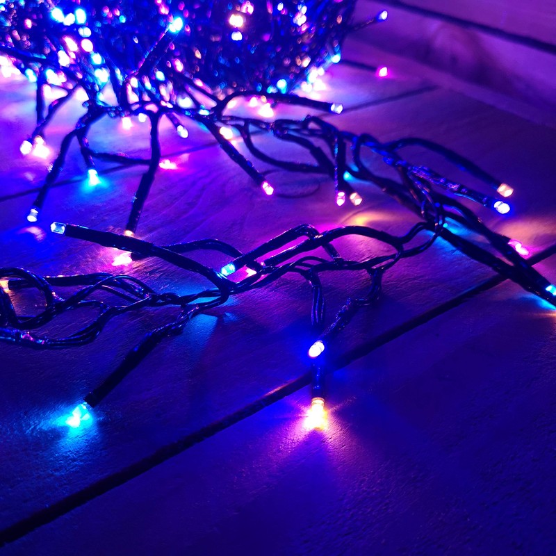 Premier Indoor Outdoor Christmas 720 LED 9.3m Multi-Action Cluster Supabrights