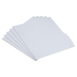 PATIKIL Pack of 5 Hot-Dip Galvanised Steel Sheets, 10 x 10 cm, 0.8 mm Thick Metal Sheet for Roof Sealing, Repair, Crafts and DIY Projects