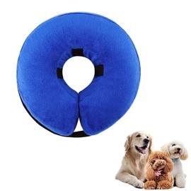 THAIN Soft Dog Recovery Protective Collar After Surgery-Cone Inflatable Collar for Dogs and Cats - Adjustable Washable Elizabethan Collar (S)