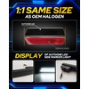 AUTOONE Upgraded White Rear LED Side Marker Lights Compatible With