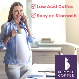 Mommee Coffee - Decaf | Low Acid, Organic, Fair Trade, Water Processed | Whole Bean, 22 oz.