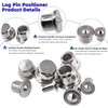 Glarks 508Pcs 1/4" 5/16" 3/8" 1/2" Wooden Dowel Pins Beveled