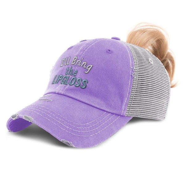 Speedy Pros Womens Ponytail Cap I'll Bring The Lipgloss Cotton