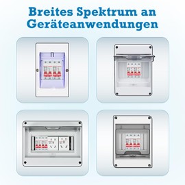 Pack of 2 Pv Circuit Breaker DC 1000V 20A 2-Pin DZ47-C20 Solar 2-Pin Mini Circuit Breaker Isolator Circuit Breaker Circuit Breaker Circuit Breaker for Photovoltaic Systems