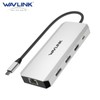 Universal WAVLINK 12-in-1 Triple 4K USB-C Dock w/100W PD, HDMI