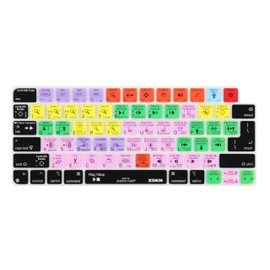 XSKN Shortcut and Language seriers Silicone Keyboard Cover Skin for 2021 M1 Chip iMac Magic Keyboard with Touch ID A2449 with Lock Key A2450 Without Numeric keypad (US&EU Version AVID Pro Tools)