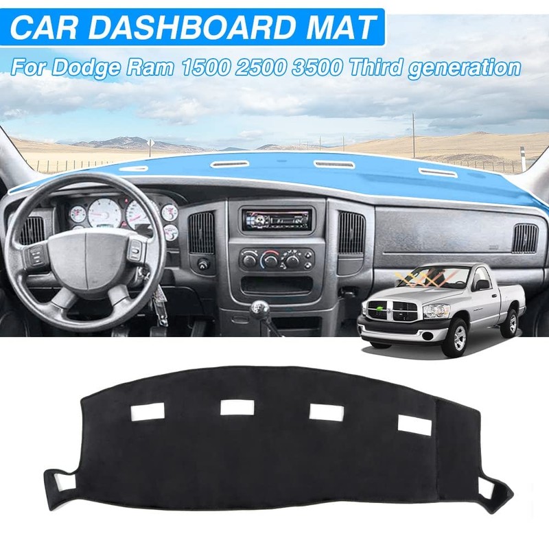 CARTIST Dashboard Cover Fits for 2002-2005 Dodge Ram 1500 and