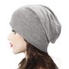 ZLYC Women Fashion Knit Slouchy Beanie Hat Thin Stretch Skull
