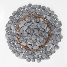 LOIOOJ Black Natural Gravel, 0.5-1 Inch Decorative Stones for Plants, Garden, and Landscaping – 40LB, Ideal for Walkways, Vases, Crafting, Garden Pathways, and Outdoor Landscaping