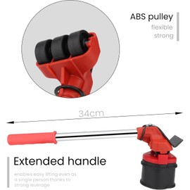 Heavy Duty Furniture Lifter 4 Appliance Roller Sliders Load Capacity Wheels + Adjustable Height Lifting Tool Lever Suitable for Safe and Easy Moving of Couches Sofas Refrigerators + More