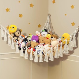 Almacenamiento de Juguetes de Peluche, Gran Hamaca de Red de Animales de Peluche, Puede Almacenar Juguetes, Necesidades Diarias, Adecuado para El Dormitorio, Sala de Juegos, Esquinas