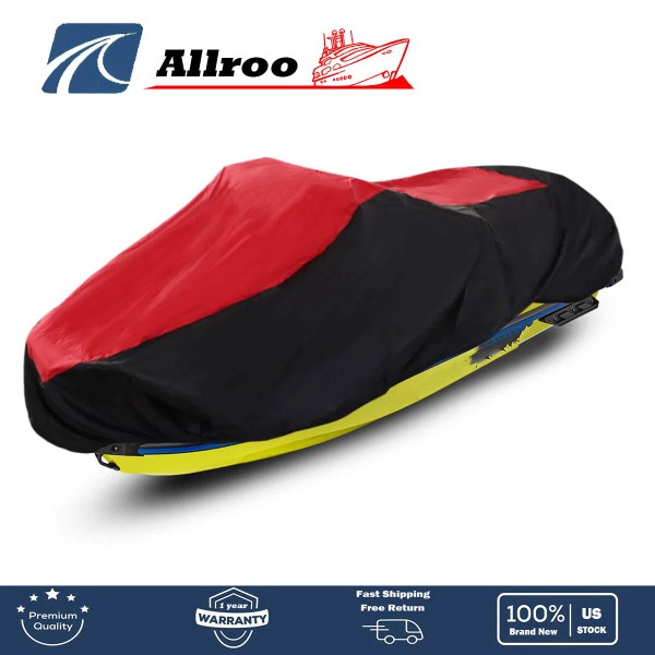 ALLROO Heavy Duty Polyester PWC Trailerable Jet Ski Cover Waterproof