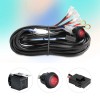 Lighting-likes 12V 40A LED Work Fog Light Bar Wiring Harness