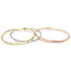 by you Inspirational Fearless Message Engraved Thin Cuff Bangle Hook