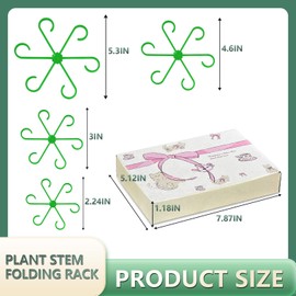 Miocololy 16PC Plant Stem Support, Leaf Buddy Plant Support for Sprouts, Cool Present for Plant Lovers