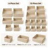 Foldable Underwear Organizer for Drawer Storage – 6/12-Piece Polyester Set