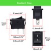 12V Rocker Switch On/Off 2 Pin 2 Position SPST Car