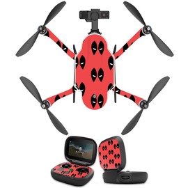 MightySkins Skin Compatible with GoPro Karma Drone Headphones wrap Cover Sticker Skins Dead Eyes Pool