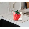 dgudgu Strawberry Sponge Holder for Kitchen Sink Cute Sink Sponge