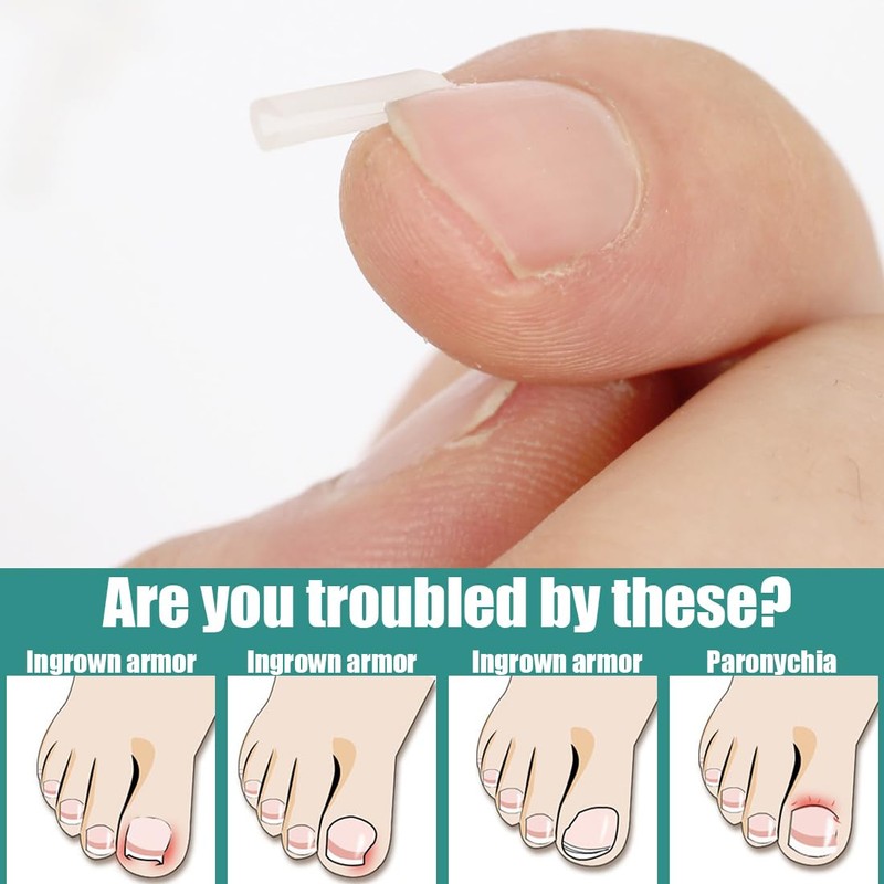 60 Pieces Painless Toenail Smoothing Strips with Nail Remover +