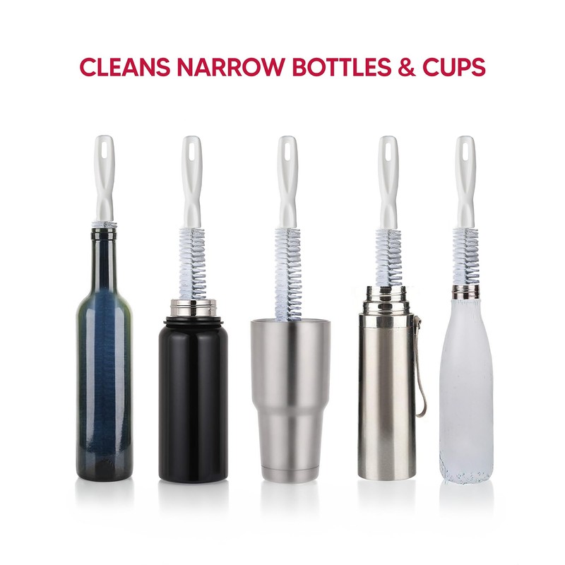 HIC Kitchen Tea Kettle Cleaning Brush for Spouts